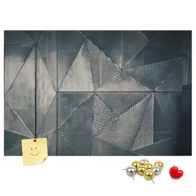 Kork Pinnwand Metallabstraktion
