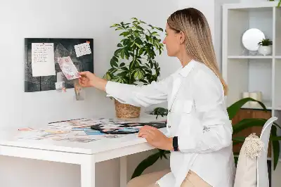 Kork Pinnwand Metallabstraktion
