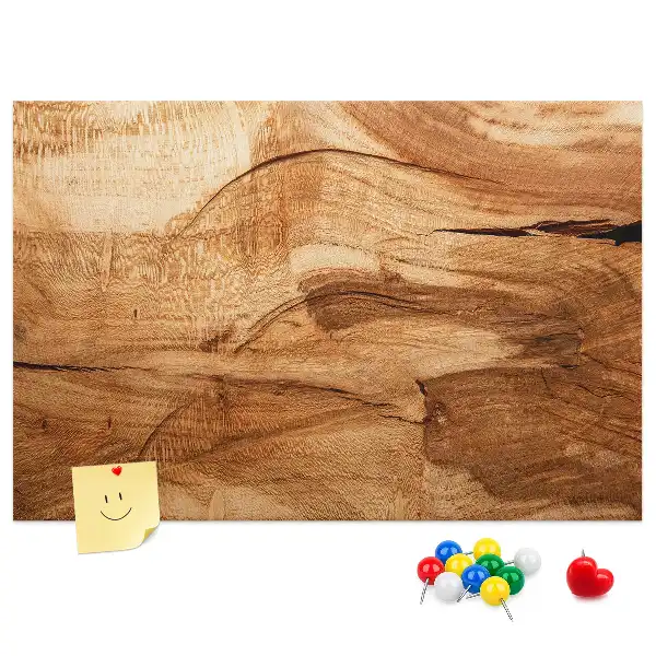 Bedruckte Korkplatte mit Holzoptik