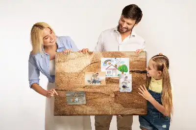 Bedruckte Korkplatte mit Holzoptik
