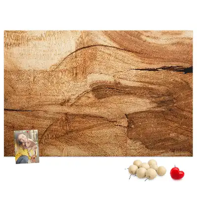 Bedruckte Korkplatte mit Holzoptik