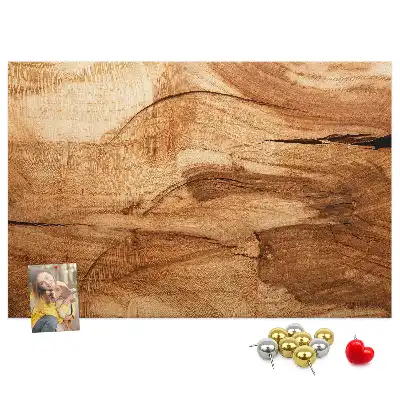 Bedruckte Korkplatte mit Holzoptik