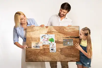 Bedruckte Korkplatte mit Holzoptik