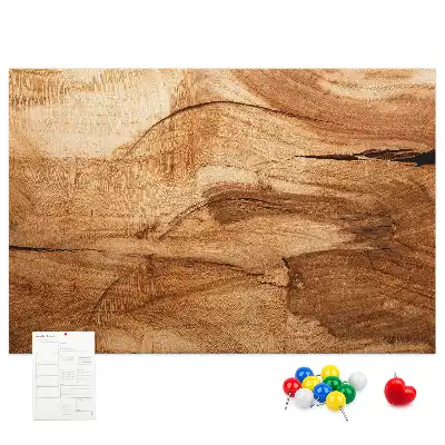 Bedruckte Korkplatte mit Holzoptik