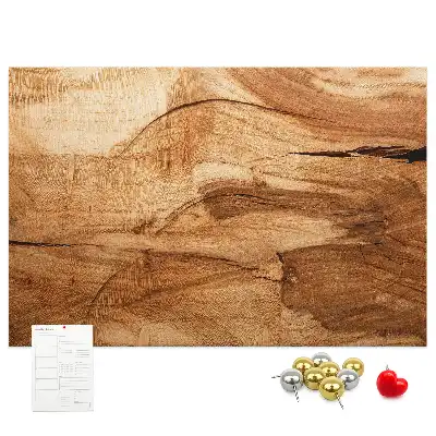 Bedruckte Korkplatte mit Holzoptik