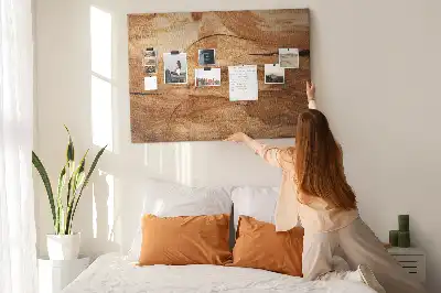 Bedruckte Korkplatte mit Holzoptik