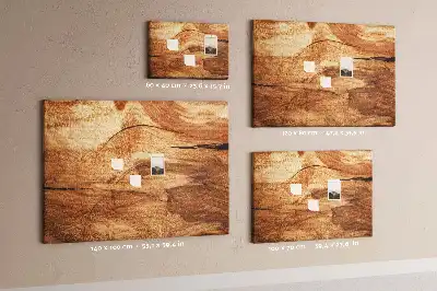 Bedruckte Korkplatte mit Holzoptik