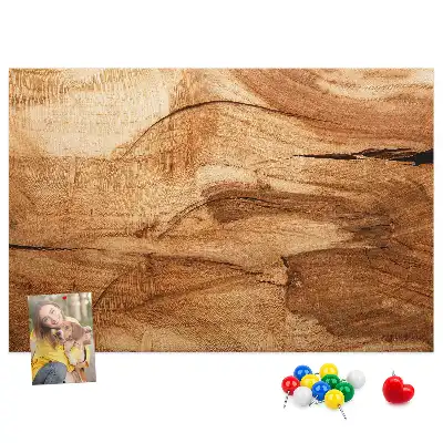 Bedruckte Korkplatte mit Holzoptik