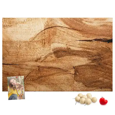 Bedruckte Korkplatte mit Holzoptik