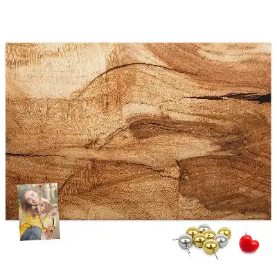 Bedruckte Korkplatte mit Holzoptik