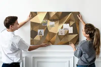 Bilder-Korktafel Dreieckige abstrakte Struktur