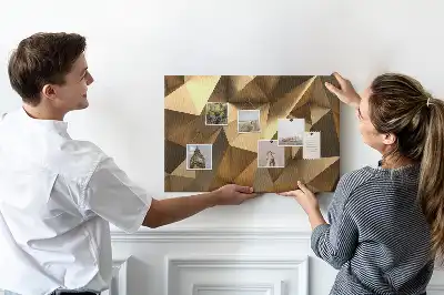 Bilder-Korktafel Dreieckige abstrakte Struktur