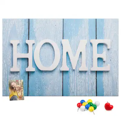 Kork-Pinnwand mit Schriftzug Home