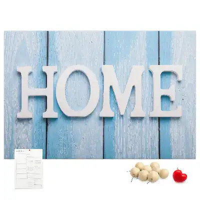 Kork-Pinnwand mit Schriftzug Home