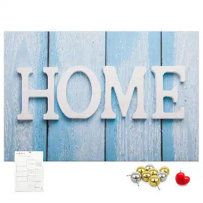 Kork-Pinnwand mit Schriftzug Home