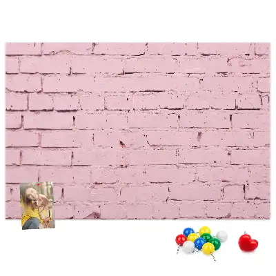 Bedruckte Korkplatte mit Ziegelwand-Motiv