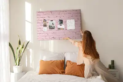 Bedruckte Korkplatte mit Ziegelwand-Motiv