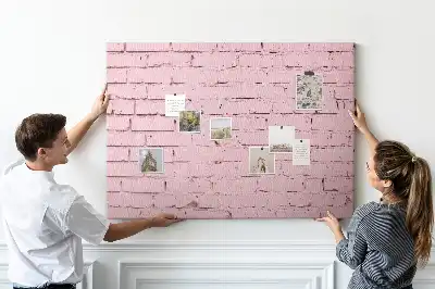 Bedruckte Korkplatte mit Ziegelwand-Motiv