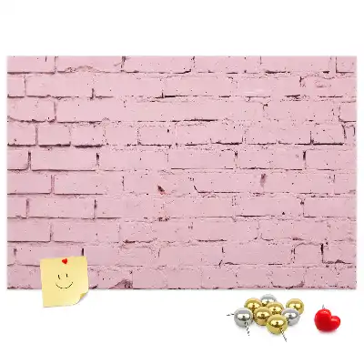 Bedruckte Korkplatte mit Ziegelwand-Motiv