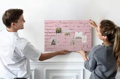 Bedruckte Korkplatte mit Ziegelwand-Motiv
