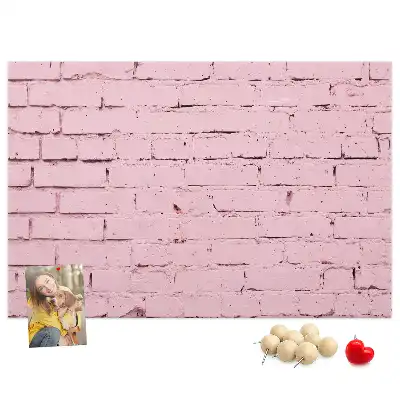 Bedruckte Korkplatte mit Ziegelwand-Motiv