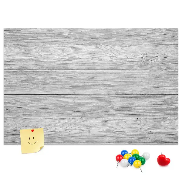 Kork-Pinnwand aus Holzpaneelen