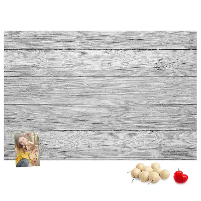 Kork-Pinnwand aus Holzpaneelen
