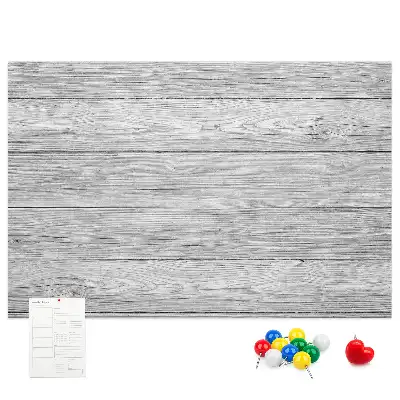 Kork-Pinnwand aus Holzpaneelen