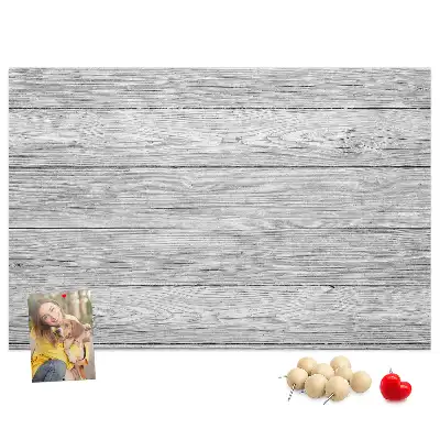 Kork-Pinnwand aus Holzpaneelen