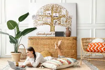 Bilder-Korktafel mit Motiv Alter Familienstammbaum
