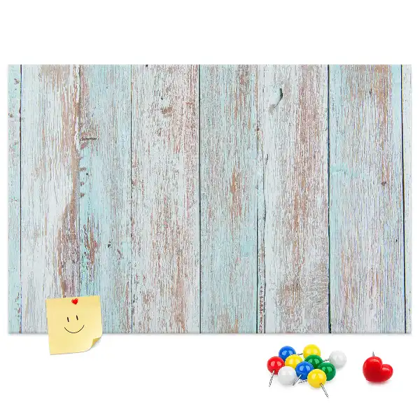 Pinnwand aus Kork im Pastellholz-Design