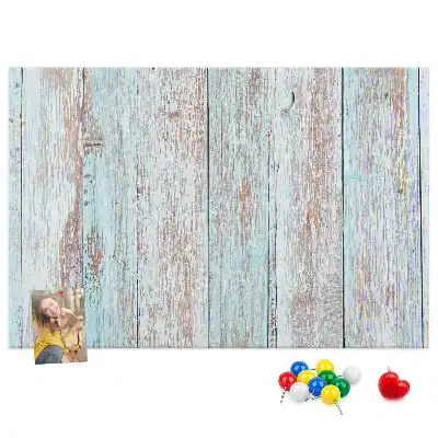 Pinnwand aus Kork im Pastellholz-Design