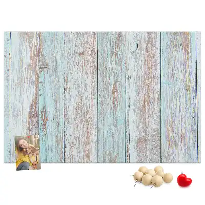 Pinnwand aus Kork im Pastellholz-Design
