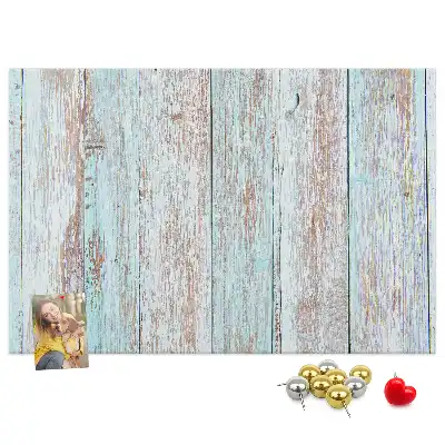 Pinnwand aus Kork im Pastellholz-Design