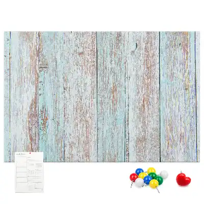 Pinnwand aus Kork im Pastellholz-Design