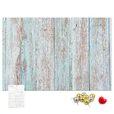Pinnwand aus Kork im Pastellholz-Design