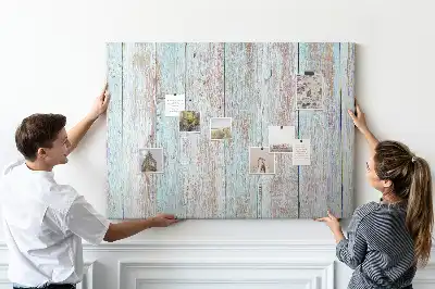 Pinnwand aus Kork im Pastellholz-Design