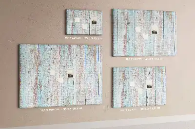 Pinnwand aus Kork im Pastellholz-Design