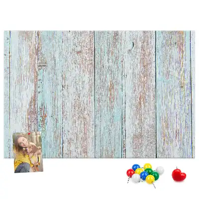 Pinnwand aus Kork im Pastellholz-Design