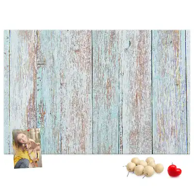 Pinnwand aus Kork im Pastellholz-Design