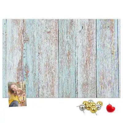Pinnwand aus Kork im Pastellholz-Design