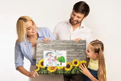 Pinnwand mit Sonnenblumenmotiv
