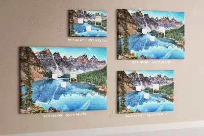 Bedruckte Korkplatte Felsige Berglandschaft