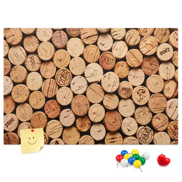 Pinnwand Holzkorken Wein