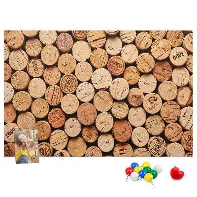 Pinnwand Holzkorken Wein