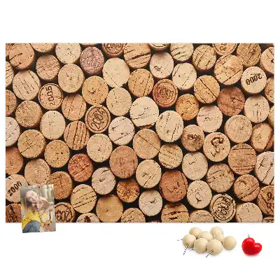 Pinnwand Holzkorken Wein