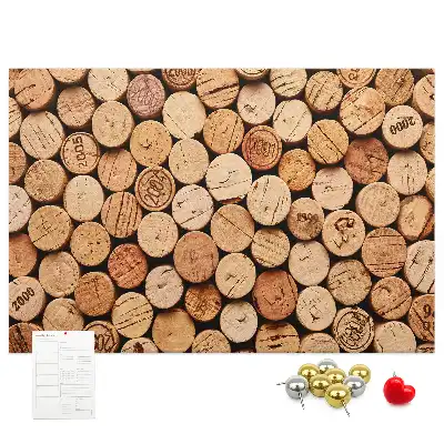 Pinnwand Holzkorken Wein
