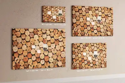 Pinnwand Holzkorken Wein