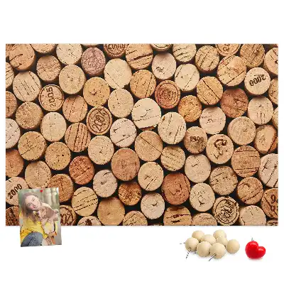 Pinnwand Holzkorken Wein