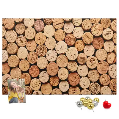 Pinnwand Holzkorken Wein